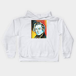 Robert Schumann Abstract Portrait | Robert Schumann Artwork 2 Kids Hoodie